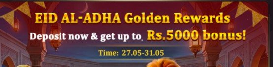 Royal Casino festive Eid Al-Adha promotion and gaming rewards image.